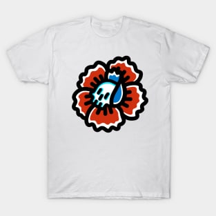 Peony Skull Flower T-Shirt